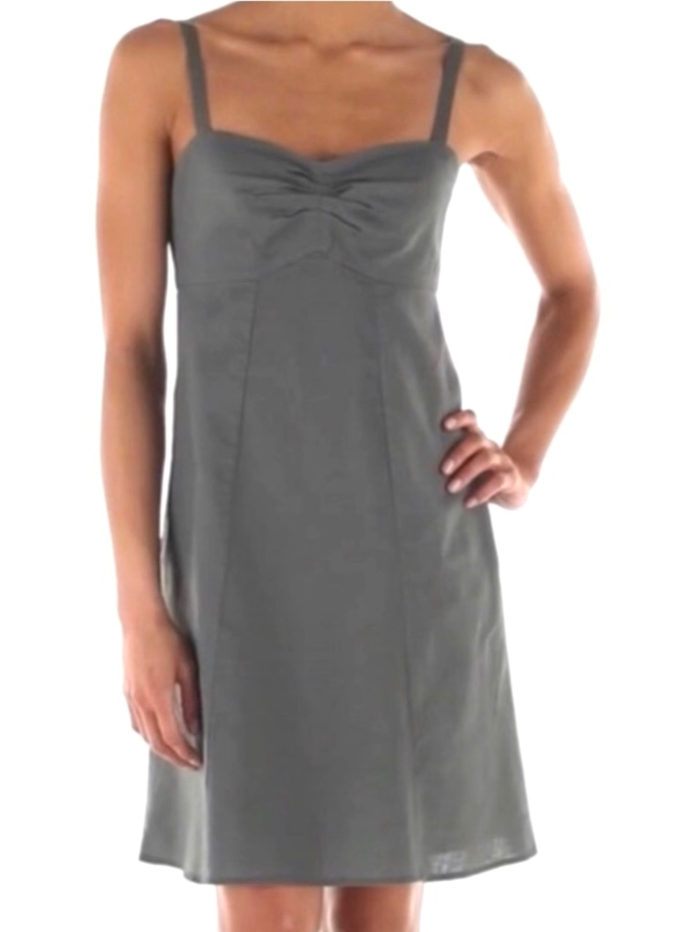 Patagonia NWT Summertime Ruched Hemp Organic Cotton Tank Sundress Sage Green 0